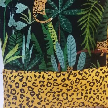 Reversible Jungle Cheetah Baby Kids Cotton Trousers, 6 of 8