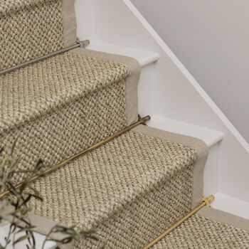 Polished Brass Stair Rods With Piston Finials, 3 of 6