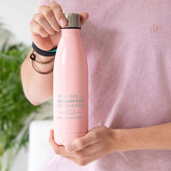 Personalised Engraved Bottle Thank You Gift For Teacher, 8 of 11