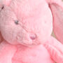 Personalised Pink Baby Girl Bunny Soft Toy, thumbnail 2 of 4