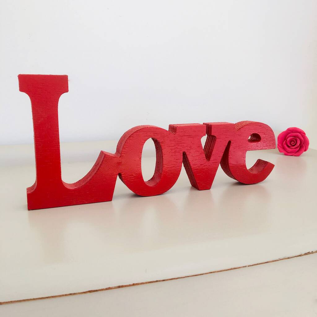 Love Wooden Decorative Sign, 1 of 3