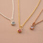 Birthstone Charm Personalised Necklace, thumbnail 2 of 12