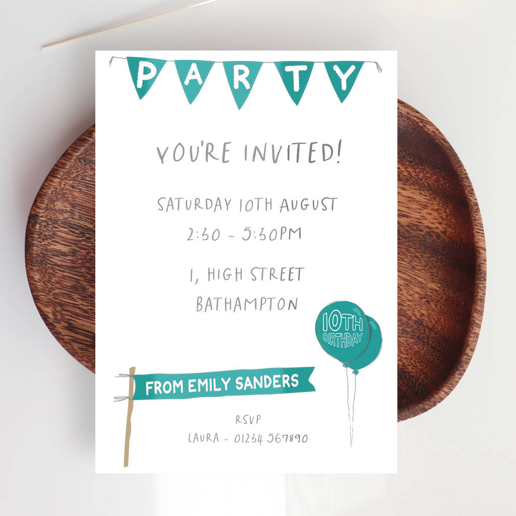 Party Invitations For Boys And Girls, 1 of 8