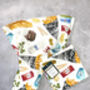 Fish And Chips Napkin Set | Foodie Gift | Hand Drawn Cotton Napkins, thumbnail 4 of 5
