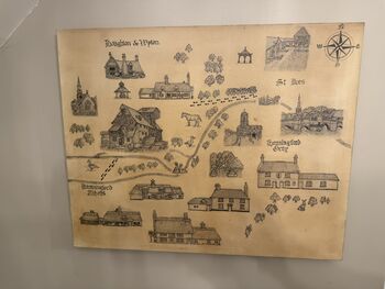 Personalised Map Hand Drawn Canvas Artwork, 3 of 12