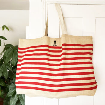 Personalised Motif Hobbies And Initials Big Stripe Bag, 8 of 9
