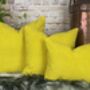 Sunshine Yellow Velvet Cushion, thumbnail 10 of 12