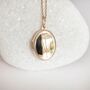 Personalised 9ct Yellow Gold Oval Locket, thumbnail 3 of 12