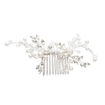 Pearl And Crystal Hair Comb, 2 of 4