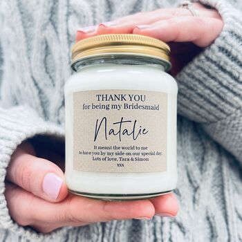 Thank You Bridesmaid Candle, 2 of 9