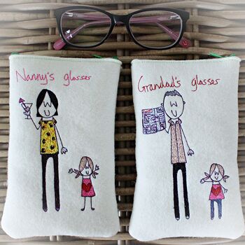 Grandad's Glasses Case, Personalised, Embroidered, 3 of 12