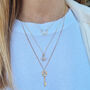 Anchor Necklace Silver/Gold Vermeil, thumbnail 7 of 8