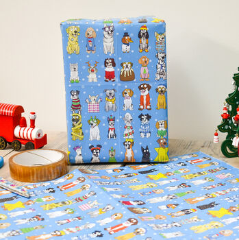 Christmas Dogs Wrapping Paper, 6 of 9