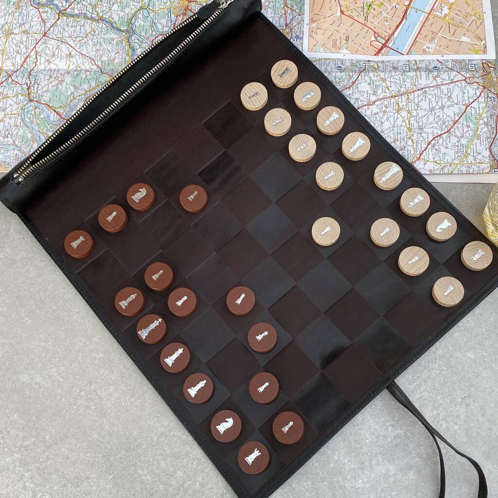 Personalised Travel Chess/ Draughts Set By Undercover