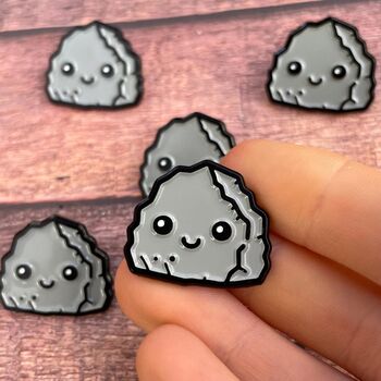 Small Rock, 'You're My Rock' Enamel Pin, 3 of 6