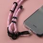 Pink Blue Adjustable Phone Strap Universal Crossbody Rope Lanyard, thumbnail 2 of 3