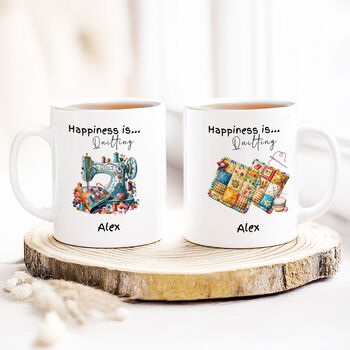 Personalised Patchwork Quilting Mug, 3 of 3