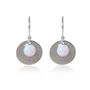 Opal And Silver Earrings 'Luna', thumbnail 4 of 4