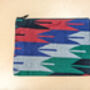 Nepali Dhaka Handwoven Pouch, Fair Trade Bold Colours, thumbnail 2 of 7