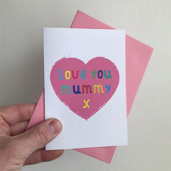 Love You Mum Or Mummy Card, 4 of 4