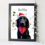 Personalised Pet Dog Portrait Print Gift, thumbnail 1 of 12