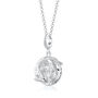 Sterling Silver Pisces Zodiac Charm Necklace, thumbnail 1 of 4
