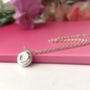 Personalised Initial Macaroon Necklace, thumbnail 1 of 12