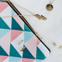 Union Triangles Organic Cotton Pouch, thumbnail 6 of 6