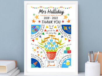 Personalised Thank You End Of Term Teacher Gift, 5 of 6