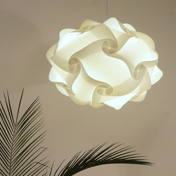 White Ceiling Pendant Smarty Lamps Tukia Lampshade, 2 of 7