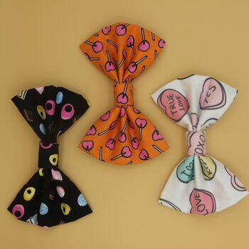 Candy Love Hearts Dog Bow Tie, 2 of 2