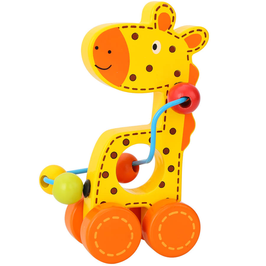 Giraffe Push Along Bead Maze By Bee Smart | notonthehighstreet.com