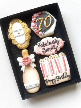 Milestone Birthday Biscuit Gift Box For Her, 4 of 7