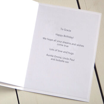 Personalised Sheep Birthday Card For Him Or Her, 5 of 12