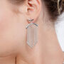 Waterfall Falling Earrings, thumbnail 3 of 4