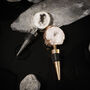 Silver Agate Crystal Wine Bottle Stopper, thumbnail 3 of 4
