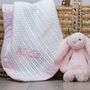 Personalised Cellular Baby Blanket With Coloured Trim, thumbnail 5 of 10