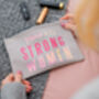 Here's To Strong Women Makeup Bag, thumbnail 2 of 2