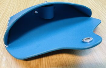 Personalised Sky Blue Leather Sunglasses Case, 7 of 12