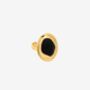 Enso Black Onyx And Molten Gold Ring, thumbnail 2 of 4
