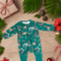 Kids Jungle Christmas Pyjamas, thumbnail 3 of 7
