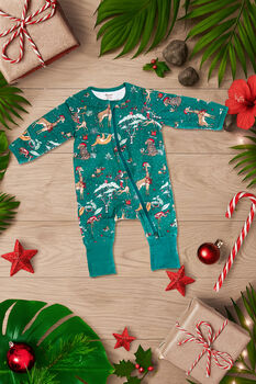 Kids Jungle Christmas Pyjamas, 3 of 7
