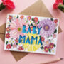 'Baby Mama' New Mum Paper Cut Card, thumbnail 4 of 7
