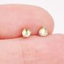 Genuine Green Peridot Tiny Stud Earrings, thumbnail 7 of 11
