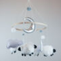 Fluffy Sheep Baby Mobile, thumbnail 1 of 3