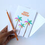 Happy Birthday Palm Trees Greeting Card, thumbnail 3 of 3