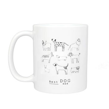 Best Dog Dad Illustration Mug, 4 of 7
