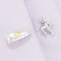 Athlete And Running Shoe Cufflinks, thumbnail 1 of 2