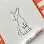 'Little Bunny' Letterpress Card, thumbnail 2 of 6