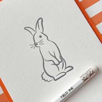 'Little Bunny' Letterpress Card, 2 of 6